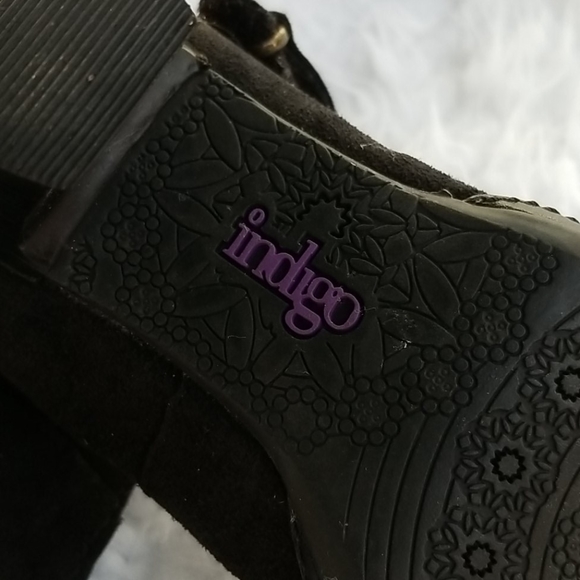 INDIGO black leather women's shoes - Picture 2 of 6